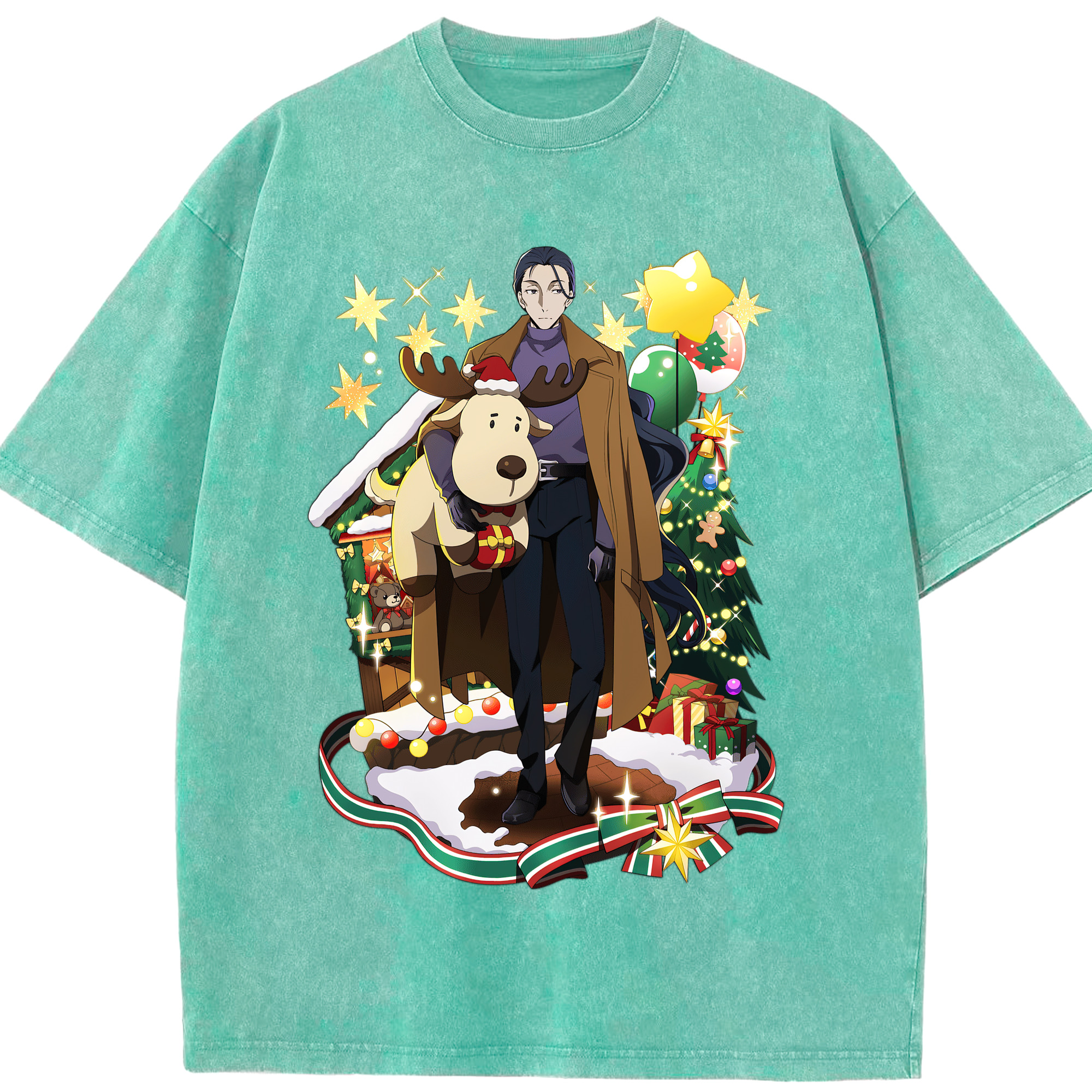 （画像用） 文豪ストレイドッグス Bungo Stray Dogs 綿100% ヴィンテージ風 半袖Tシャツ（フロントプリント）